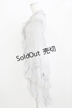 画像2: Ozz oneste / プリーツフリルワッシャーカーデ  グレー H-26-01-09-1035-OO-TO-KB-ZH