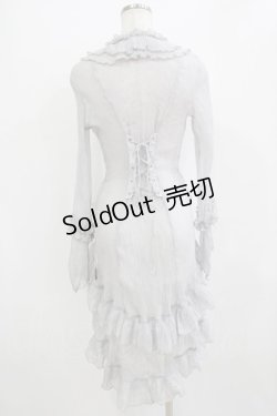 画像3: Ozz oneste / プリーツフリルワッシャーカーデ  グレー H-26-01-09-1035-OO-TO-KB-ZH