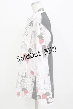 画像2: MILKBOY / STRAWBERRY NEWS SHIRTS  ピンク H-26-01-09-1036-MB-BL-KB-ZH