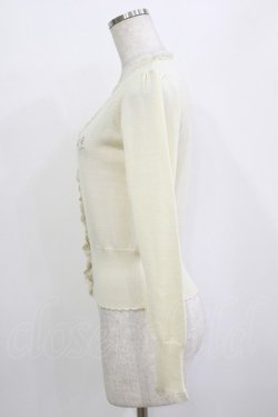 画像2: Emily Temple cute / リボン刺繍ニットカーディガン  オフシロ H-26-01-09-1042-ET-TO-KB-ZH