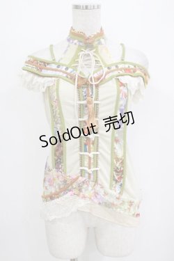 画像1: Ozz oneste / 和チャイナホルターキャミ  生成 H-26-01-09-1051-OO-TO-KB-ZH