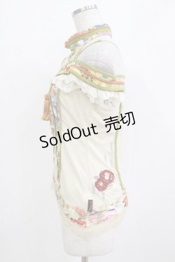 画像2: Ozz oneste / 和チャイナホルターキャミ  生成 H-26-01-09-1051-OO-TO-KB-ZH