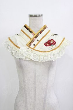 画像1: Ozz oneste / 着物付け襟  華椿/生成 H-26-01-09-1054-OO-ZA-KB-ZH