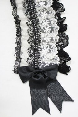 画像3: MorunxMuunaStoik / ヘッドドレスクリップ  黒×白 H-26-01-09-1061-EL-AC-KB-ZH