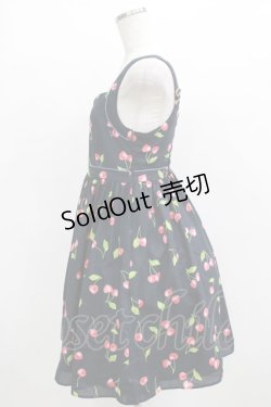 画像2: MILK / ハートチェリーベビードール  ネイビー×レッド H-26-01-09-1010-ML-OP-KB-ZH