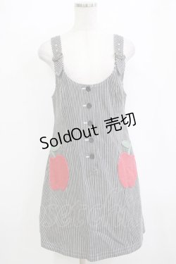 画像1: MILK / アップルツインズジャンスカ  ブラック H-26-01-09-1018-ML-OP-KB-ZH