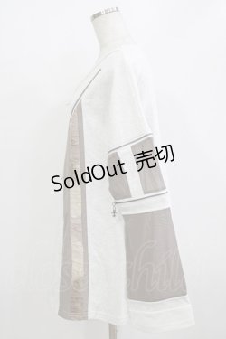 画像2: Ozz conte / アシメデザインZIPワンピース  ライトグレー H-26-01-09-1019-OO-OP-KB-ZH