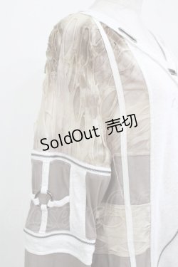 画像4: Ozz conte / アシメデザインZIPワンピース  ライトグレー H-26-01-09-1019-OO-OP-KB-ZH