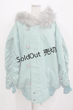 画像1: MILK / ドローストリングN3Bコート  ミント H-26-01-09-1020-ML-CO-KB-ZH