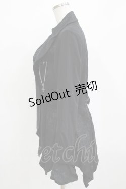 画像2: h.naoto Blood / プリント切替ジャケット  ブラック H-26-01-09-1021-HN-JA-KB-ZH