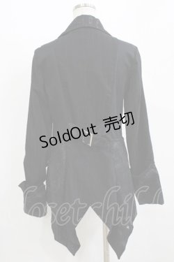 画像3: h.naoto Blood / プリント切替ジャケット  ブラック H-26-01-09-1021-HN-JA-KB-ZH