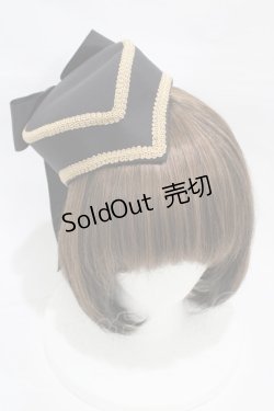 画像1: esprit de caco / Corneille　トークハット  ブラック×ゴールド H-26-01-10-001-0-AC-KB-ZH