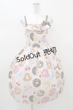 画像1: Emily Temple cute / manyドーナツキャミソールワンピース  ピンク H-26-01-10-033-ET-OP-KB-ZH