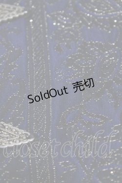 画像4: alice auaa / ジャガード切替コルセット  ブラック×ネイビー H-26-01-10-005-AA-ZA-KB-ZH