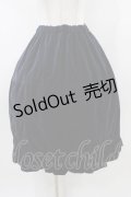 Jane Marple / Cotton rayon velvet lantern skirt  ネイビー H-26-01-10-037-JM-SK-KB-ZH