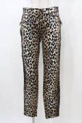 HYSTERIC GLAMOUR / LEOPARD柄スリムパンツ 28インチ ブラウン H-26-01-10-006-PU-PA-KB-ZH