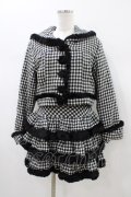 Jane Marple / 千鳥セーラージャケット＆スカート M 黒 H-26-01-10-039-JM-JA-KB-ZH