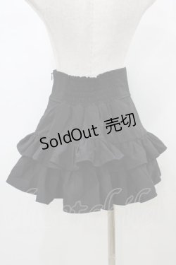 画像2: Amilige / コルセット風フリルスカート  ブラック H-26-01-10-041-PU-SK-KB-ZH