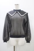 Candy Stripper / SEETHROUGH SAILOR KNIT  ブラック H-26-01-10-047-PU-TO-KB-ZH