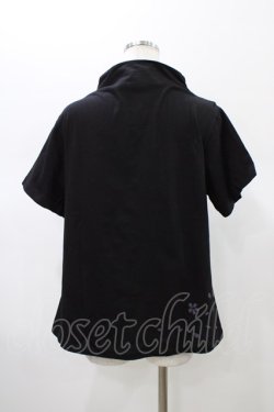 画像2: gouk / 和柄切替カットソー  黒×紫系 H-26-01-10-048-GO-TO-KB-ZH