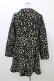 画像2: Emily Temple cute / レオパードジャガードコート Free 黒 H-26-01-10-049-ET-CO-KB-ZH (2)