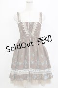 axes femme / 花柄ワンピース M ブラウン H-26-01-10-1023-AX-OP-NS-ZH