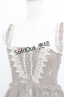 画像4: axes femme / 花柄ワンピース M ブラウン H-26-01-10-1023-AX-OP-NS-ZH