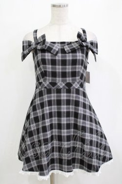 画像1: evelyn / ビッグリボンキャミワンピース Free ブラック H-26-01-10-1024-LO-OP-NS-ZH