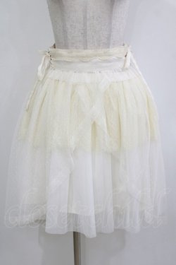 画像1: axes femme POETIQUE / ハイウエストレイヤードスカート M オフ H-26-01-10-1027-AX-SK-NS-ZH