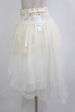 画像2: axes femme POETIQUE / ハイウエストレイヤードスカート M オフ H-26-01-10-1027-AX-SK-NS-ZH