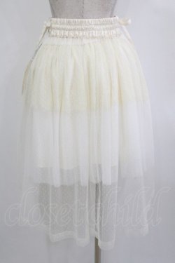 画像3: axes femme POETIQUE / ハイウエストレイヤードスカート M オフ H-26-01-10-1027-AX-SK-NS-ZH