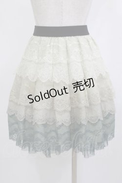 画像3: axes femme / グラデレーススカート M グリーン H-26-01-10-1028-AX-SK-NS-ZH