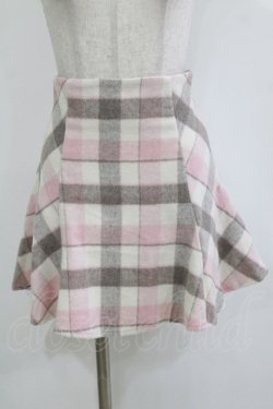 画像1: evelyn / ハイウエストチェックスカート Free ピンク H-26-01-10-1032-LO-SK-NS-ZH