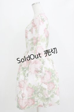 画像2: JESUS DIAMANTE / フェリエワンピ 40 メリーベルローズ柄ピンク H-26-01-10-1034-JE-OP-NS-ZH
