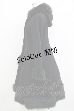 画像2: MAM MAXICIMAM / ファーボンボンコート Free ブラック H-26-01-10-1035-GO-CO-NS-ZH