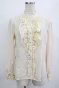 画像1: axes femme / ドットブラウス M 生成り H-26-01-10-1039-AX-BL-NS-ZH