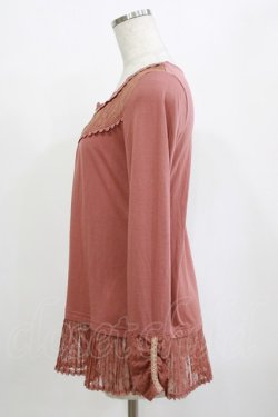 画像2: axes femme / レースプリーツプルオーバー M ピンク H-26-01-10-1040-AX-TO-NS-ZH