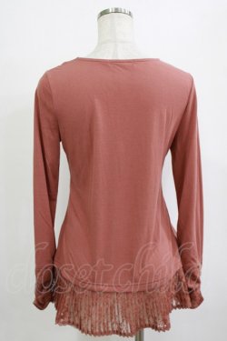 画像3: axes femme / レースプリーツプルオーバー M ピンク H-26-01-10-1040-AX-TO-NS-ZH