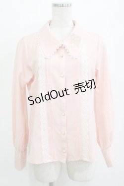 画像1: axes femme POETIQUE / いちご刺繍ブラウス M ピンク H-26-01-10-1045-AX-BL-NS-ZH