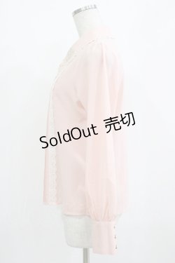 画像2: axes femme POETIQUE / いちご刺繍ブラウス M ピンク H-26-01-10-1045-AX-BL-NS-ZH