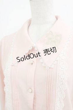 画像4: axes femme POETIQUE / いちご刺繍ブラウス M ピンク H-26-01-10-1045-AX-BL-NS-ZH