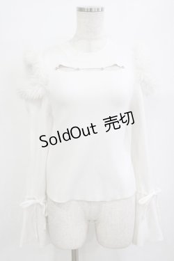 画像1: evelyn / ファービジューペプラムニット Free オフ H-26-01-10-1048-LO-TO-NS-ZH