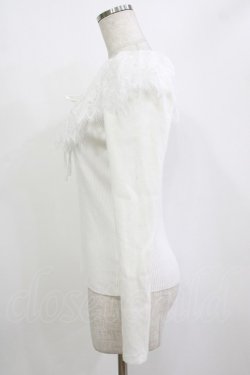 画像2: An MILLE / レースカラーフリルニットソー Free オフ H-26-01-10-1049-EL-TO-NS-ZH