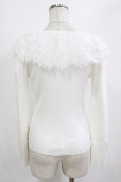 画像3: An MILLE / レースカラーフリルニットソー Free オフ H-26-01-10-1049-EL-TO-NS-ZH