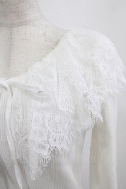 画像4: An MILLE / レースカラーフリルニットソー Free オフ H-26-01-10-1049-EL-TO-NS-ZH