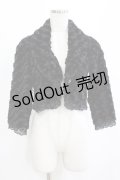 axes femme / プードルファーボレロ M ブラック H-26-01-10-1051-AX-TO-NS-ZH