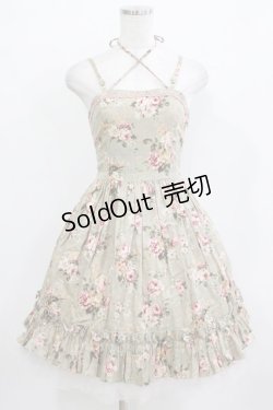 画像1: Victorian maiden / チュール付ジャガード編み上げワンピース Free ミント H-26-01-10-1005-CL-OP-NS-ZH