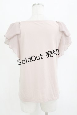 画像3: axes femme / シフォンフリルトップス M ピンク H-26-01-10-1055-AX-TO-NS-ZH