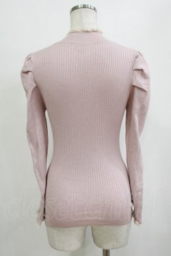 画像3: an another angelus / 配色レースリブニットプルオーバー Free L/PINK H-26-01-10-1057-CA-TO-NS-ZH