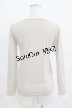 画像3: axes femme / パールリボンプルオーバー M ベージュ H-26-01-10-1061-AX-TO-NS-ZH